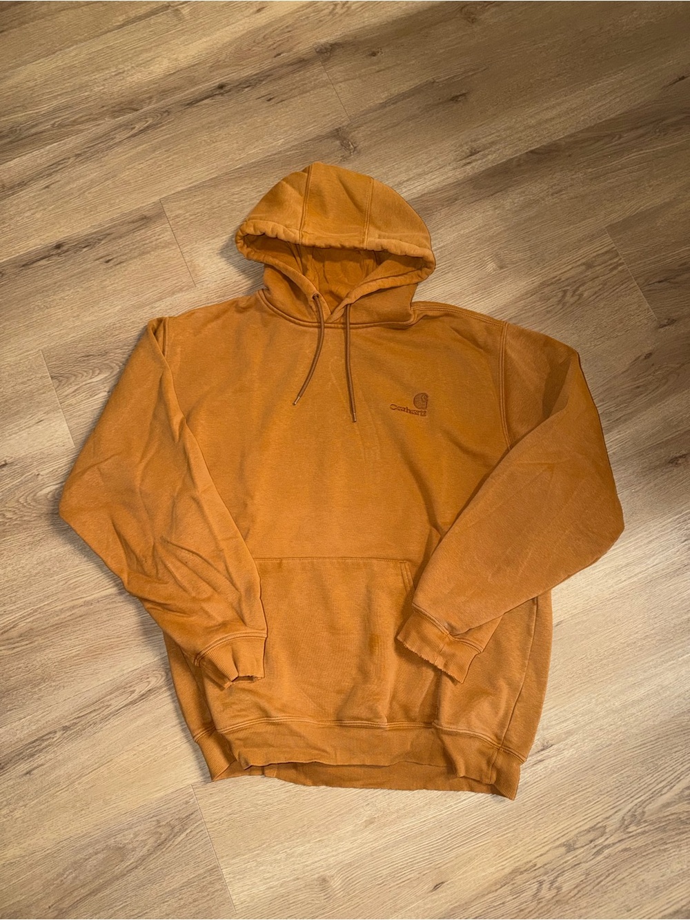Carhartt Hooded Pullover Sweatshirt in Rust